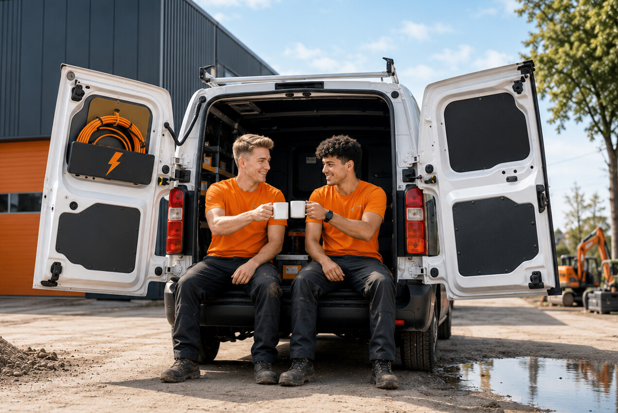 Mannen Auto Koffie
