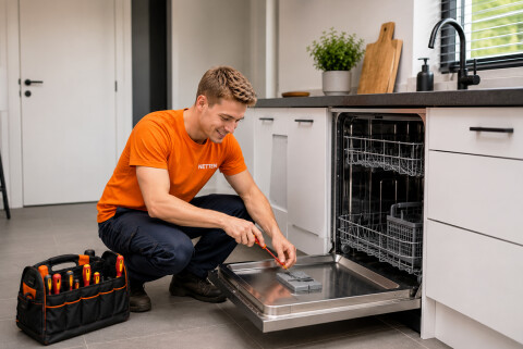 Vaatwasser reparatie rechts