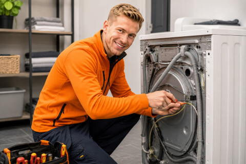 Wasmachine rechts